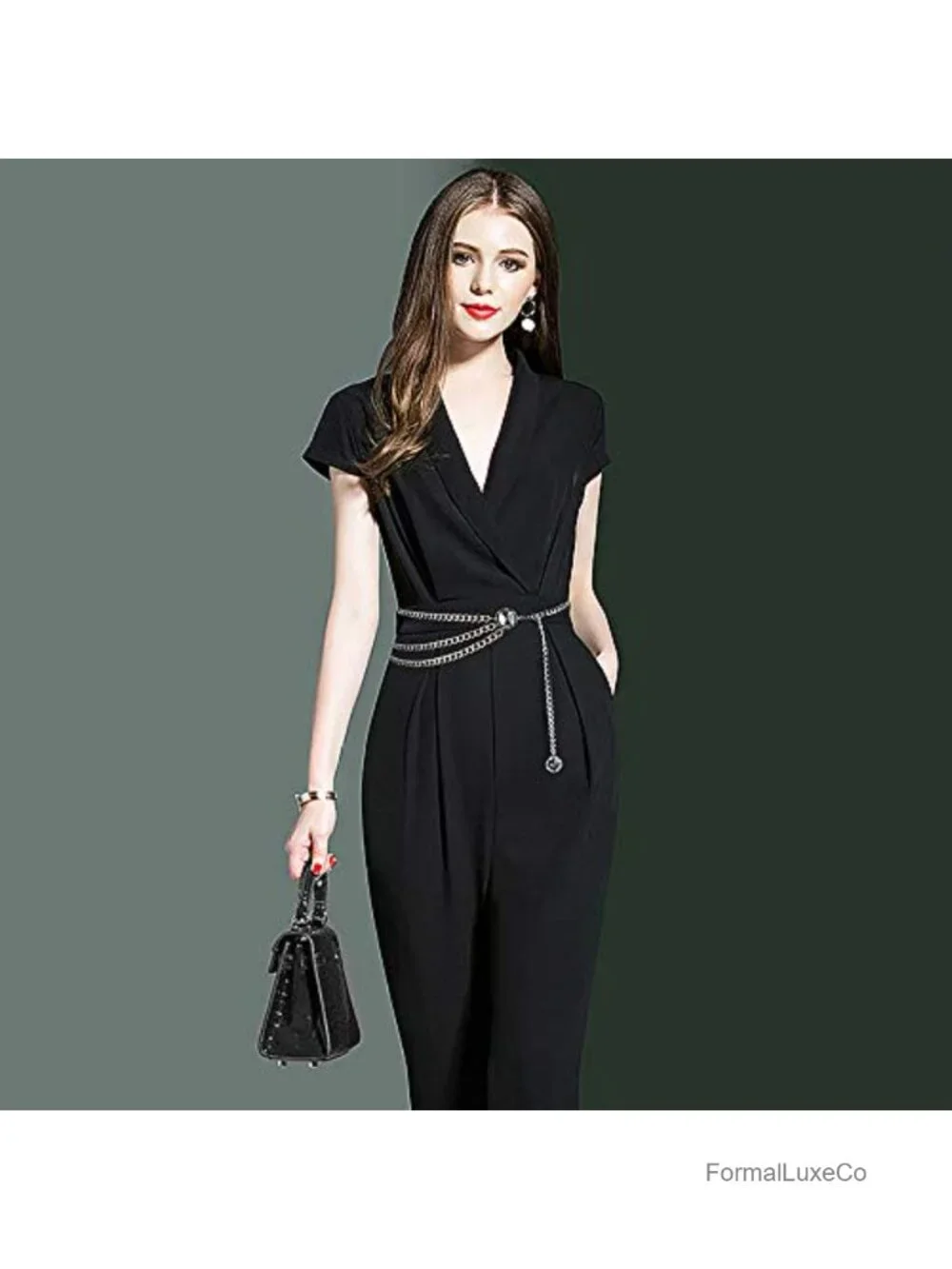 Multilayer Metal Waist Chain Belt for Women - Adjustable Dress Belt